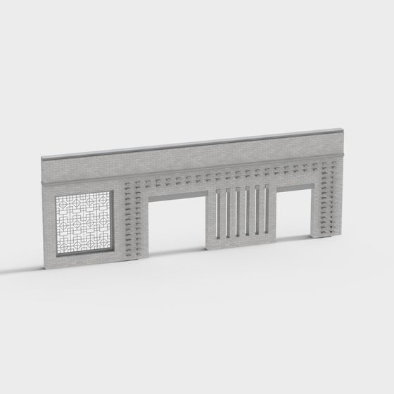 City Gate 3D model - A Futuristic Portal