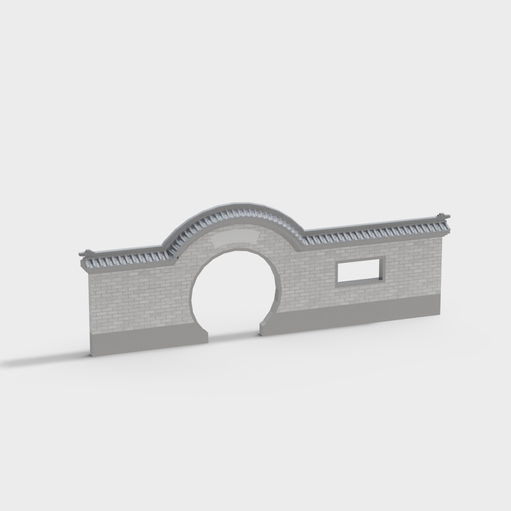 Shopping plaza scene wall