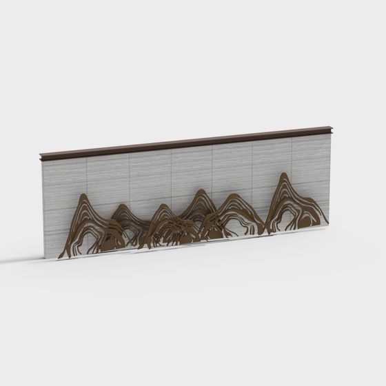 Mountain Harmony 3D model Art Wall