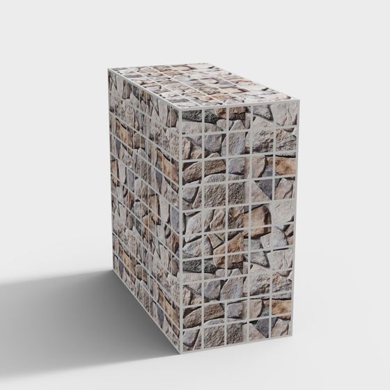 Earthy Stone Column 3D model for Creative Projects