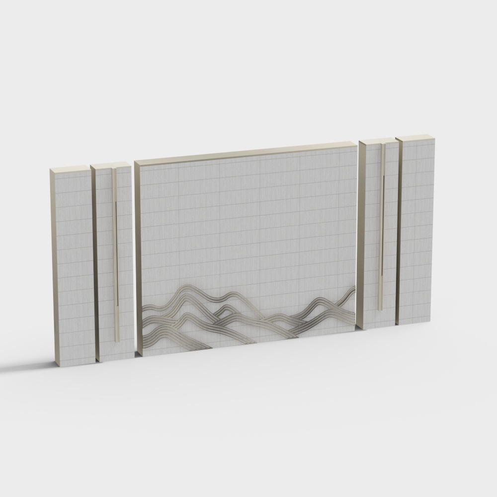 High-end community landscape wall