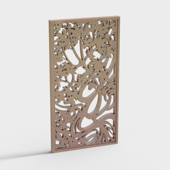 Lacy Trellis Panel 3D model