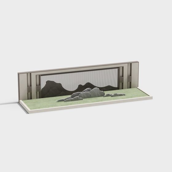 Modern Low-Poly Building 3D model