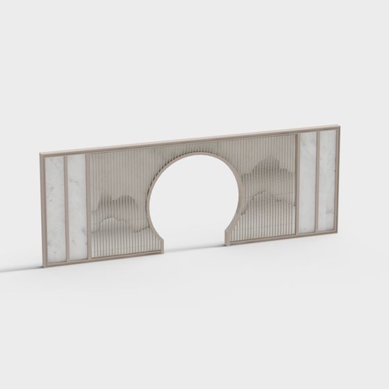 Round Window Screen 3D model for Creative Projects