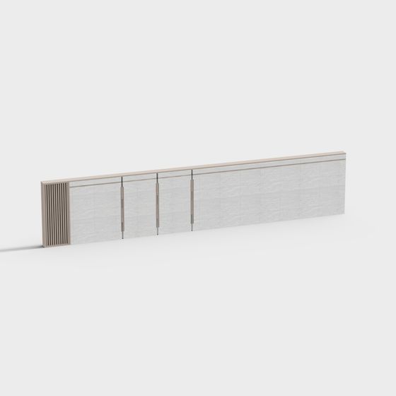 Elegant Minimalist Wall Display 3D model