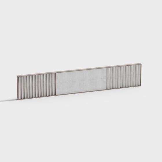 Stylish Urban Partition Screen 3D model