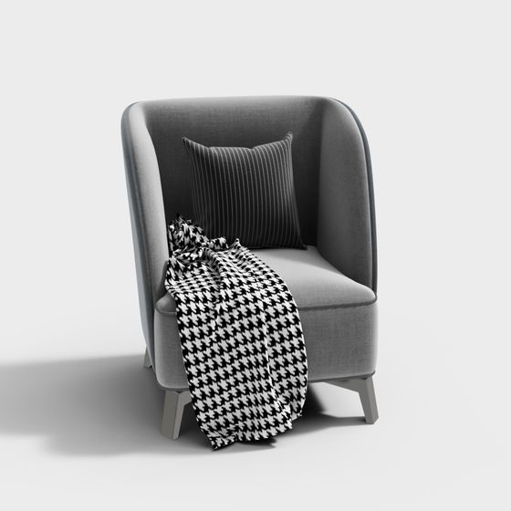 Stylish Urban Sofa 3D model for Contemporary Interiors