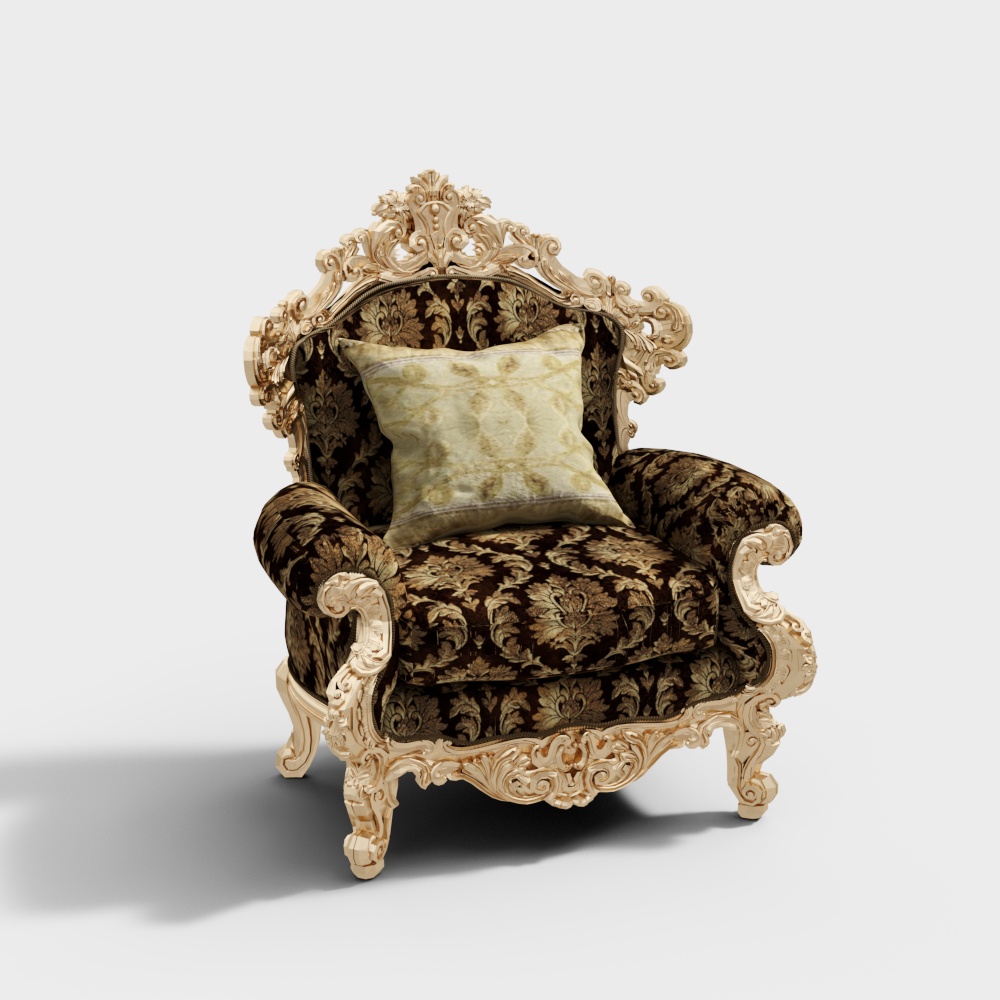 Royal Throne Chair 3D model