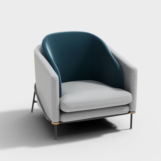 Elegant Modern 3D Armchair Model