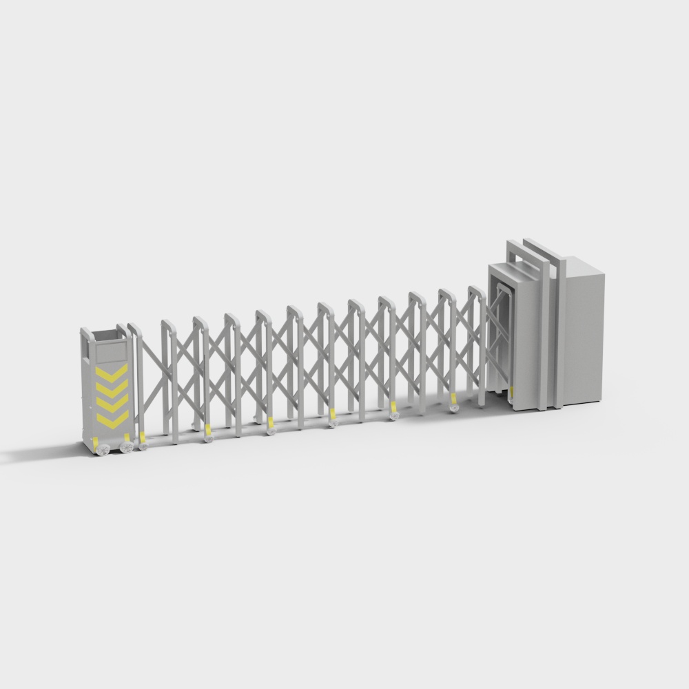 Intelligent telescopic barrier gate