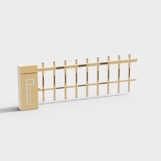 Stylish Urban Railing 3D model for Creative Spaces