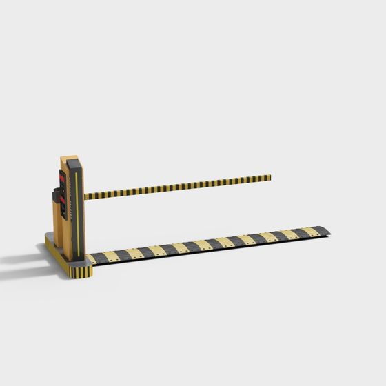Stylish Automatic Barrier 3D Model for Creative Projects