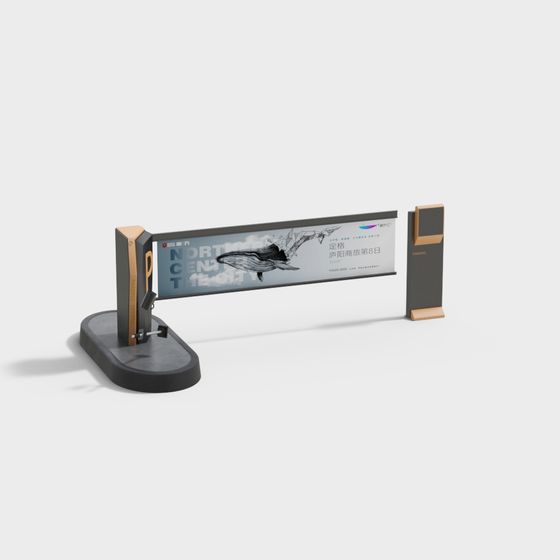 Stylish Urban Billboard 3D model for Modern Projects