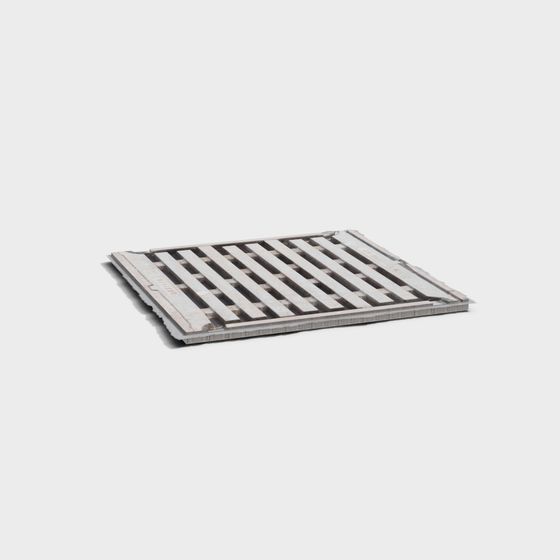 Industrial Metal Grate 3D model