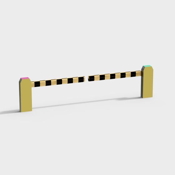 Automatic Retractable Barrier 3D model