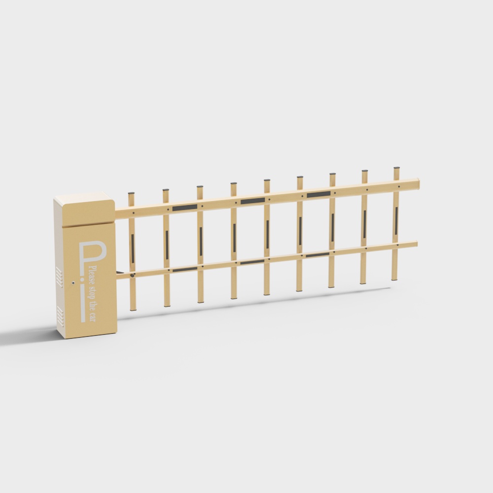 Urban Fence Low-poly 3D Model for Creative Projects