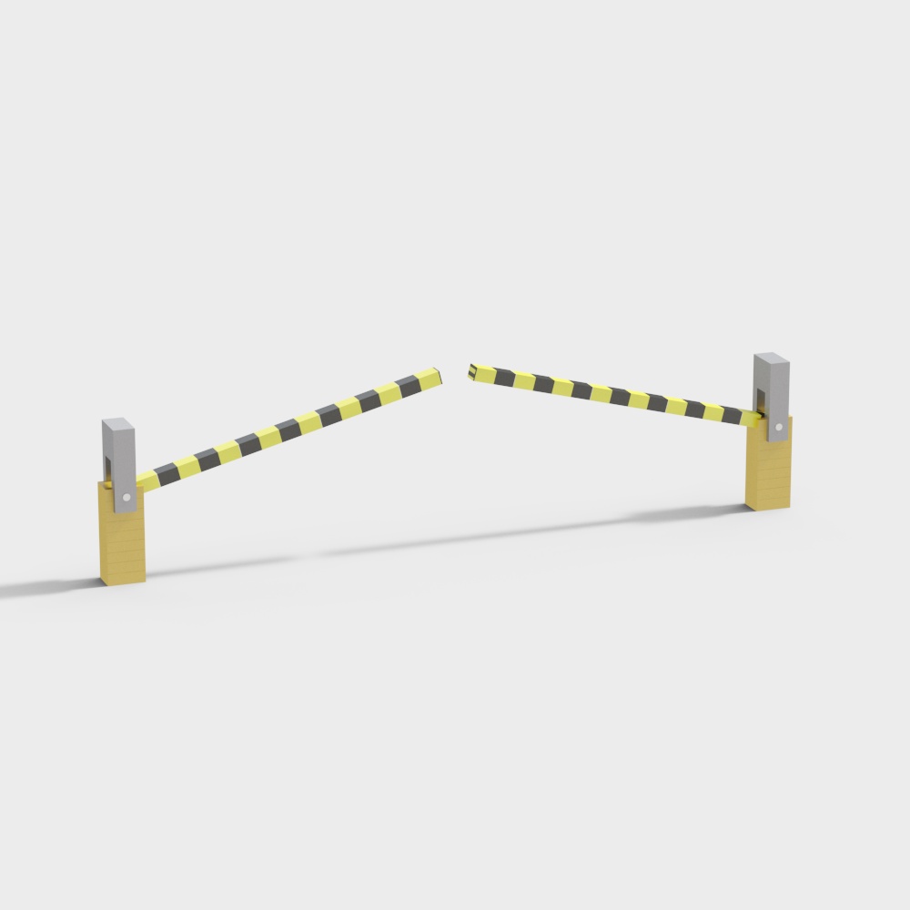 Automatic Retractable Barrier 3D model