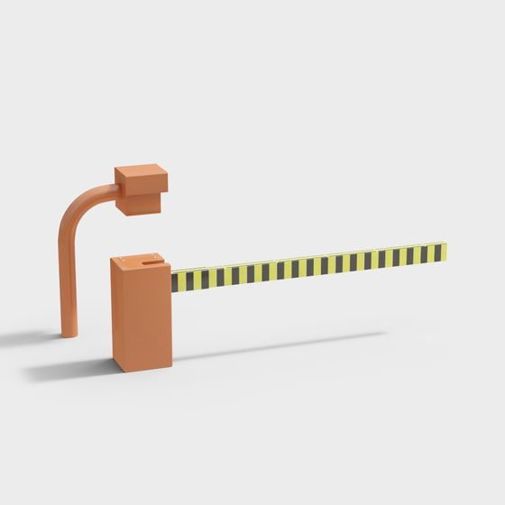 Low-Poly Automatic Railing 3D Model