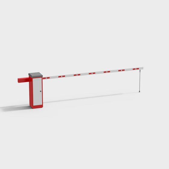 Low Poly High Detail Automatic Barrier 3D model