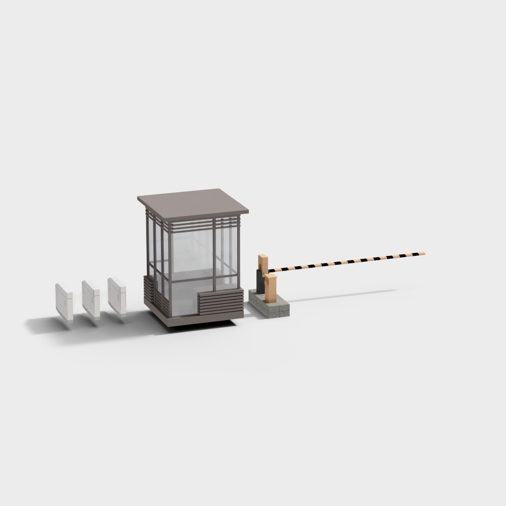 City Sentinel Low Poly 3D model