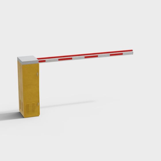 Stylish Automatic Barrier Gate 3D model