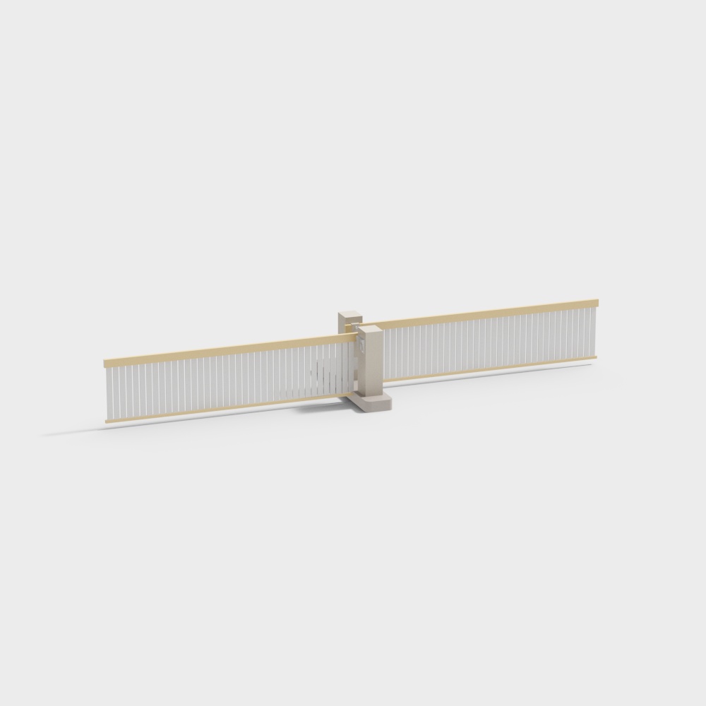 Elegant Urban Gate 3D model