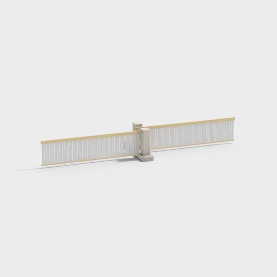 Elegant Urban Gate 3D model