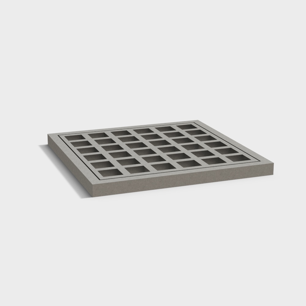 Square drainage manhole cover