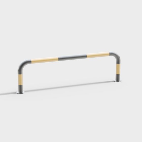 Modern Urban Guardrail 3D model