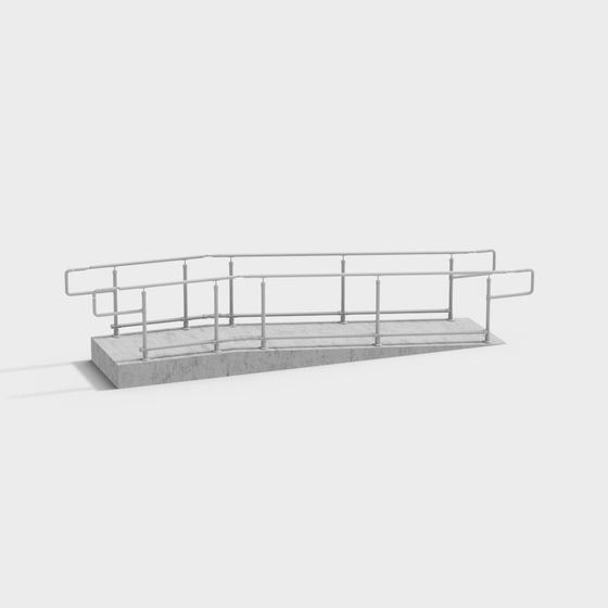 Low-Poly Accessible Handrail 3D Model for Urban Spaces