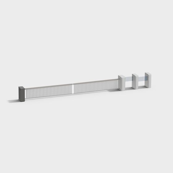 Urban Fence 3D model - Elegant Minimalist Design