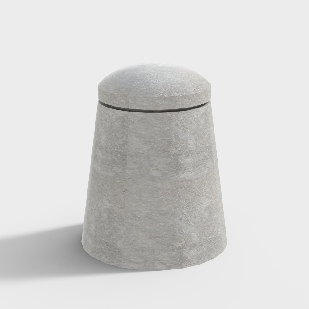 Sidewalk blocking stones