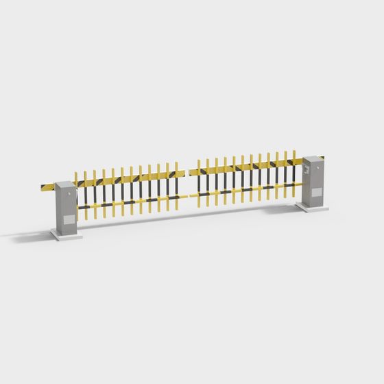 Automated Gate 3D model for Modern Cities