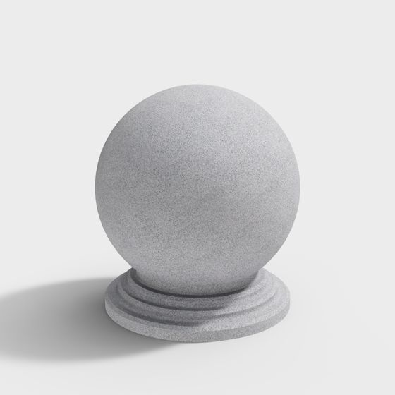 Low-Poly Stone Sphere 3D model for Creative Projects
