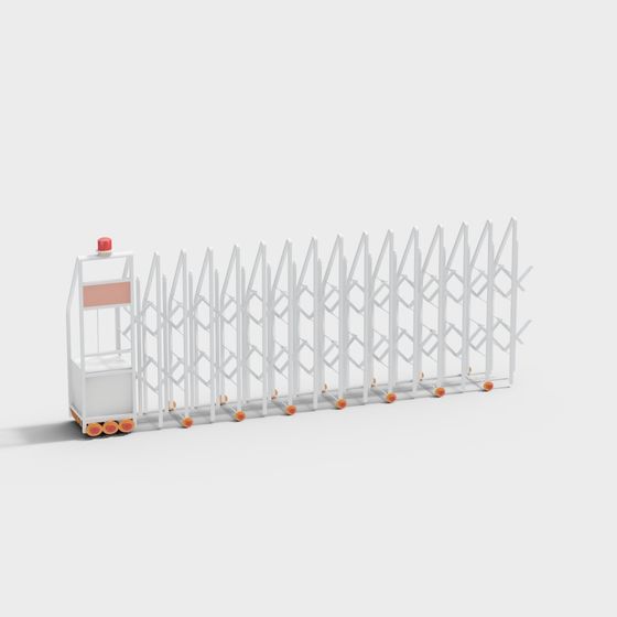 Futuristic Electric Sliding Gate 3D model