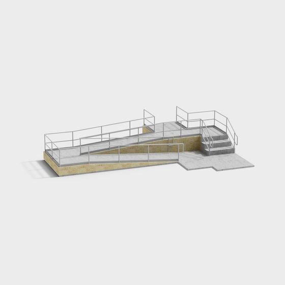 Urban Skate Park 3D model