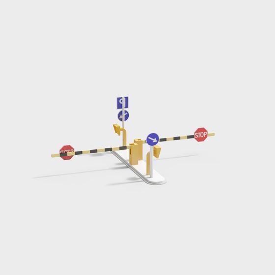 Traffic Crossing 3D model for Urban Designs