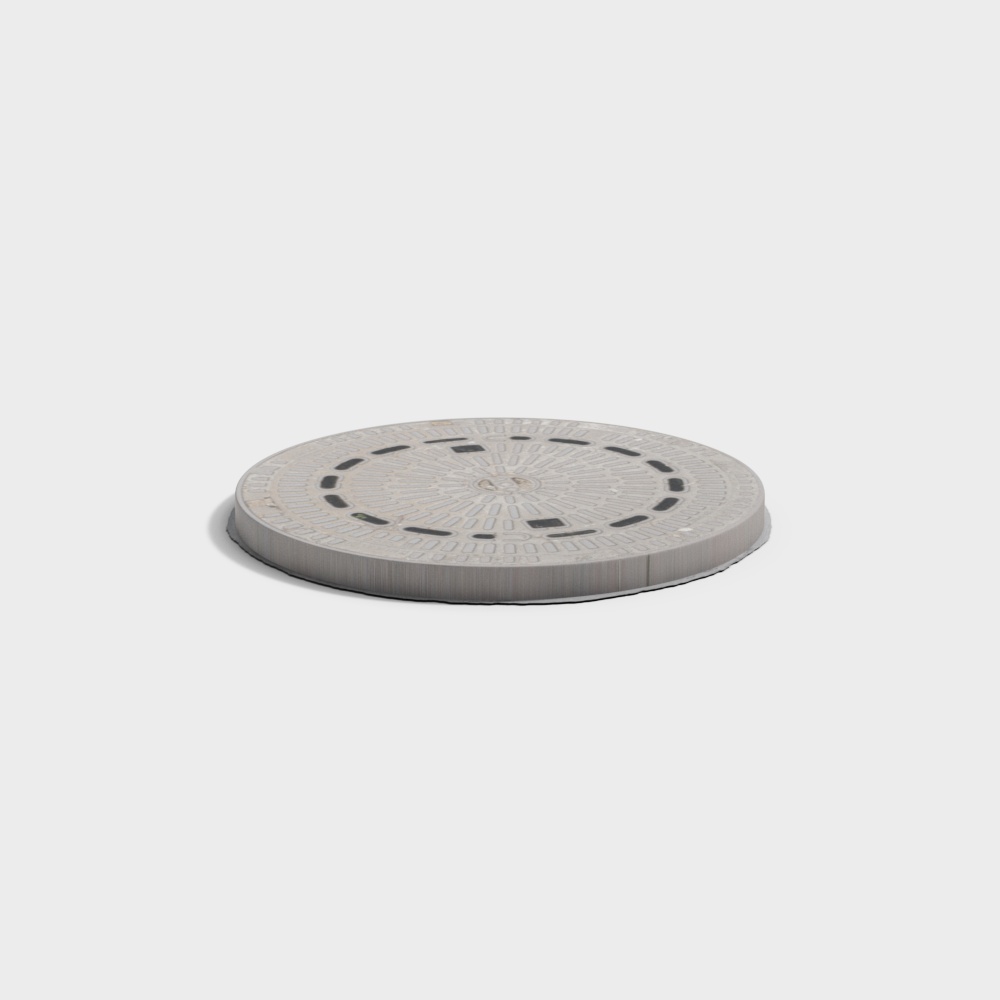 Round rainwater manhole cover