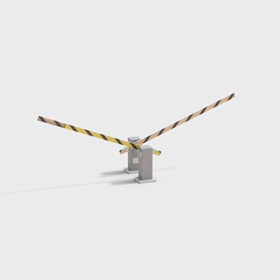Low-Poly Automatic Barrier 3D model