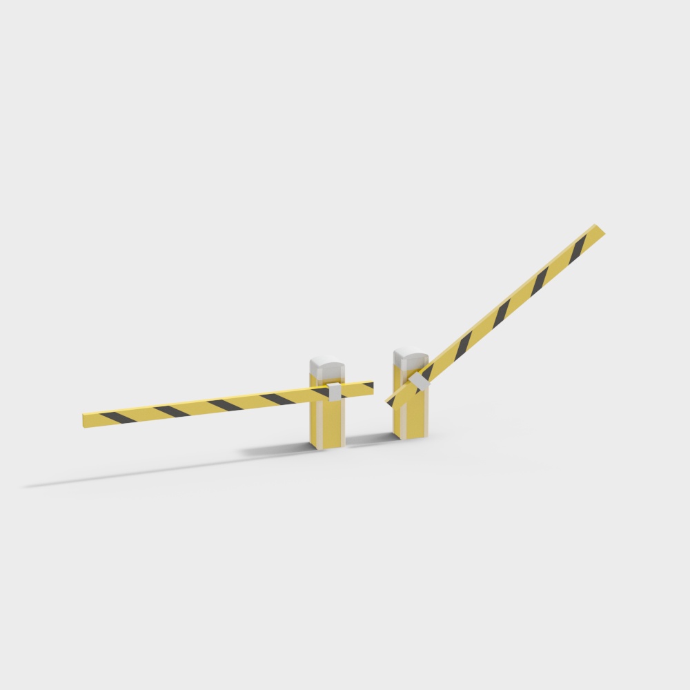 Automatic Barrier 3D Model