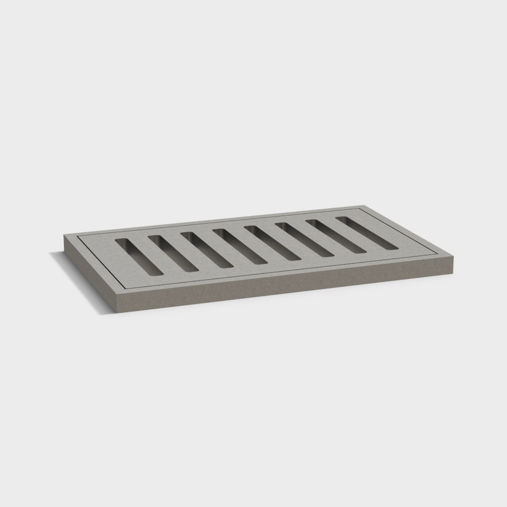 Stylish Low-Polygon Drain Cover 3D model