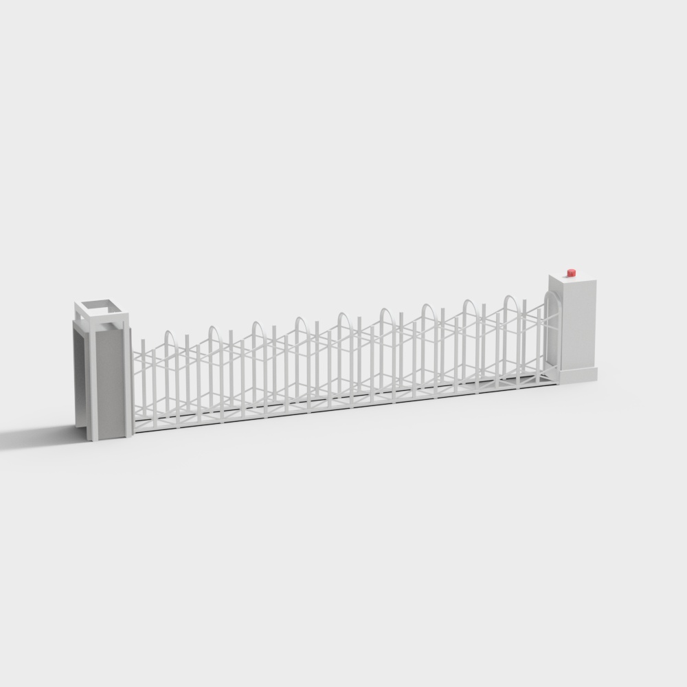 Aluminum alloy telescopic barrier gate