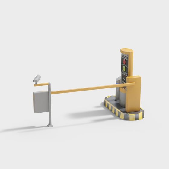 Elegant Automatic Barrier 3D model for Modern Design