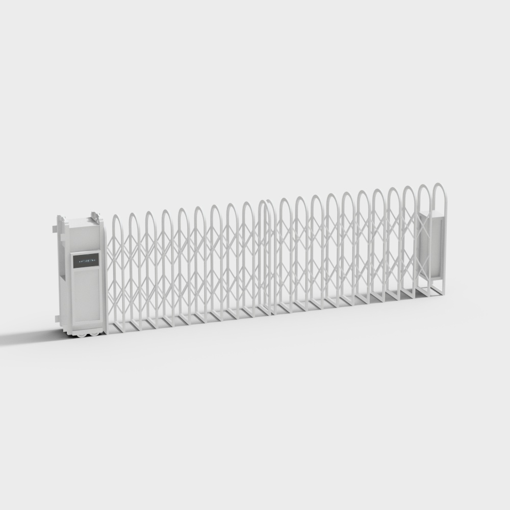 Aluminum alloy telescopic barrier gate