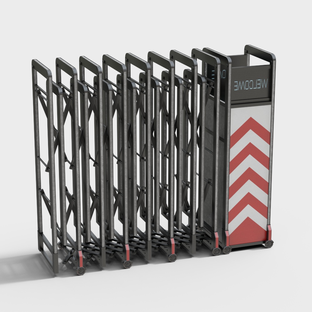 Intelligent telescopic barrier gate