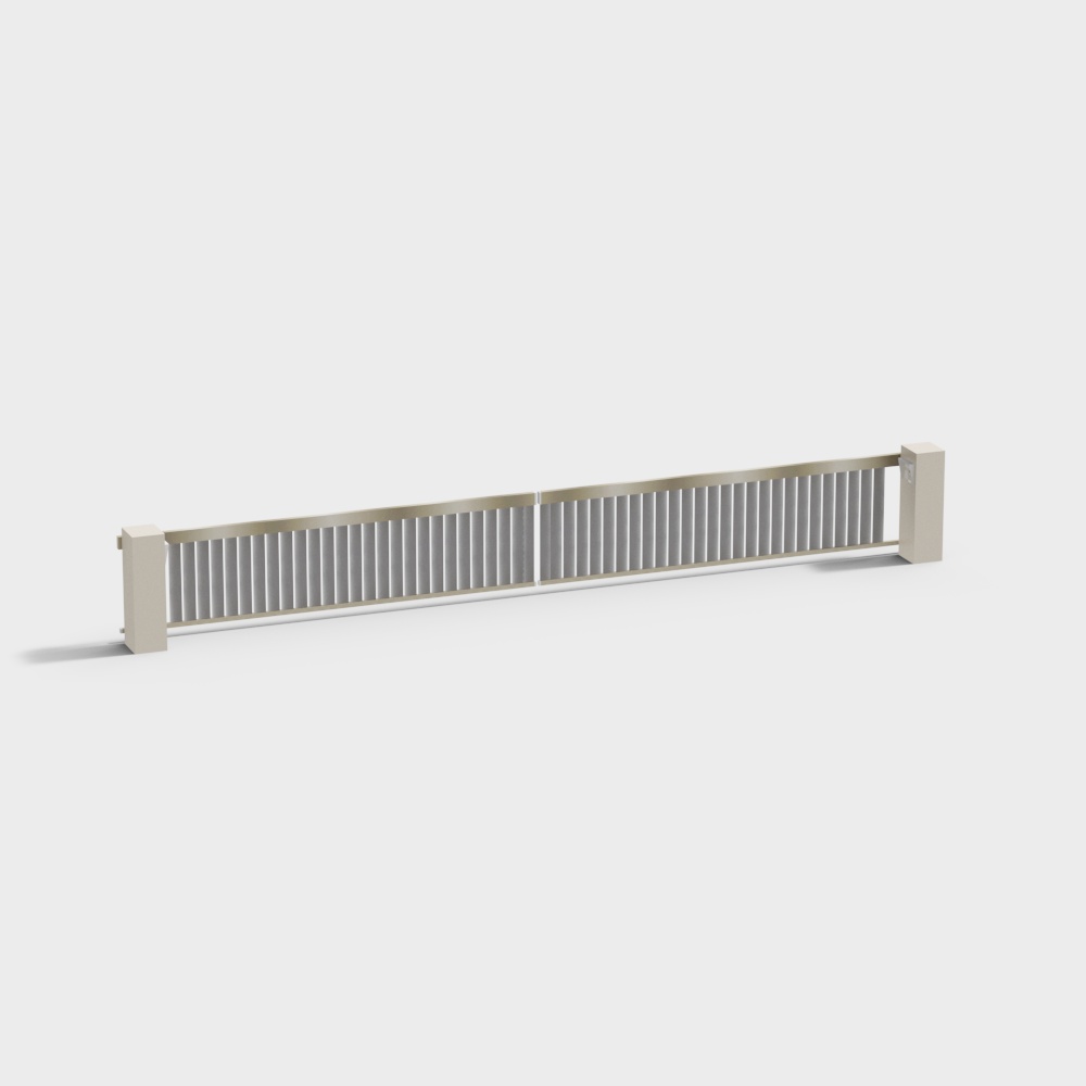 Stylish Urban Fence 3D model for Modern Designs
