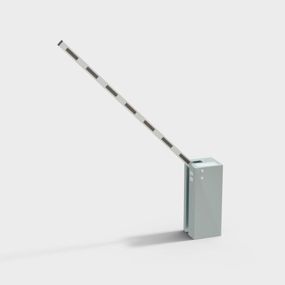 Elegant Automatic Barrier Gate 3D model for Urban Spaces
