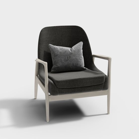 Urban Leisure Chair 3D model for Modern Interiors
