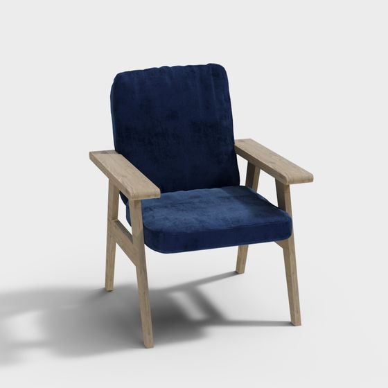 Unique Low-Polygon Chair 3D model for Modern Interiors