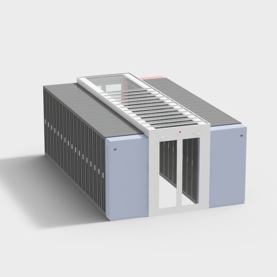 Stylish Low Polygon Container Office 3D model